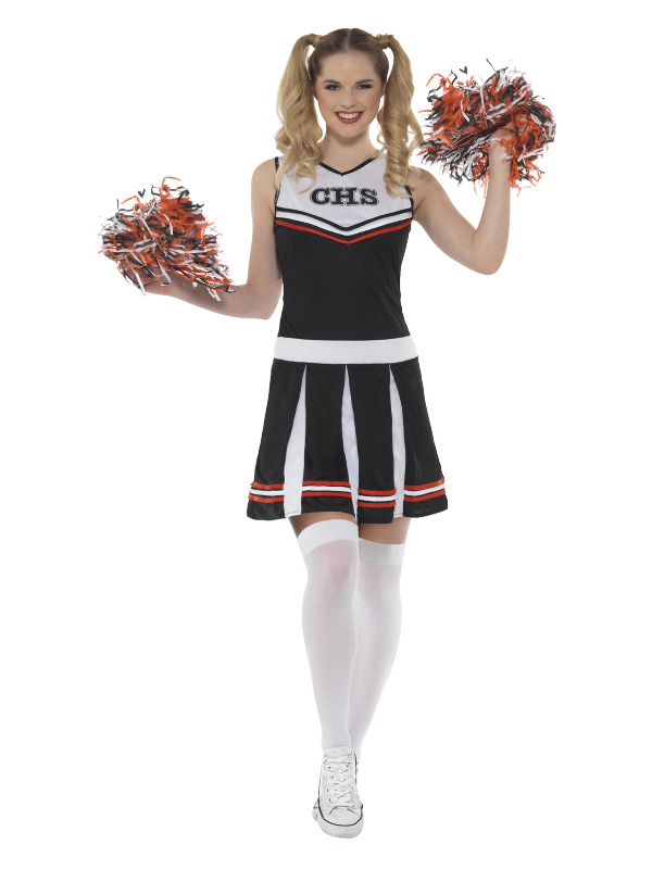 Cheerleader Costume -  Black - 47122XS