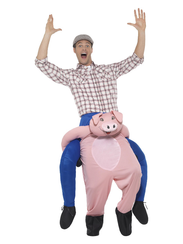 Piggyback Pig Costume -  Pink - 47157