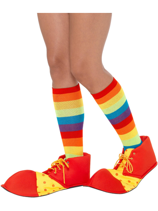 Spotty Clown Shoe Covers -  Red & Yellow - 47446