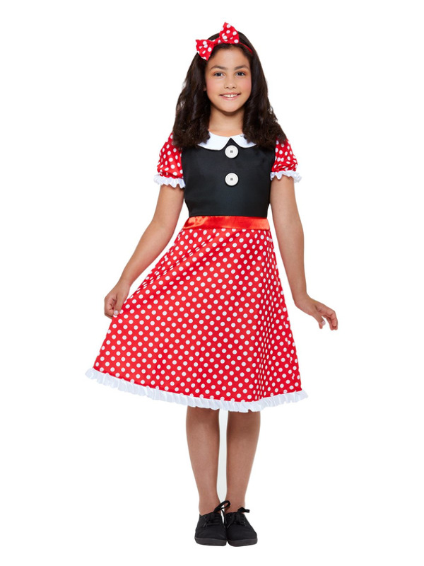 Cute Mouse Costume -  Red & White - 47767L