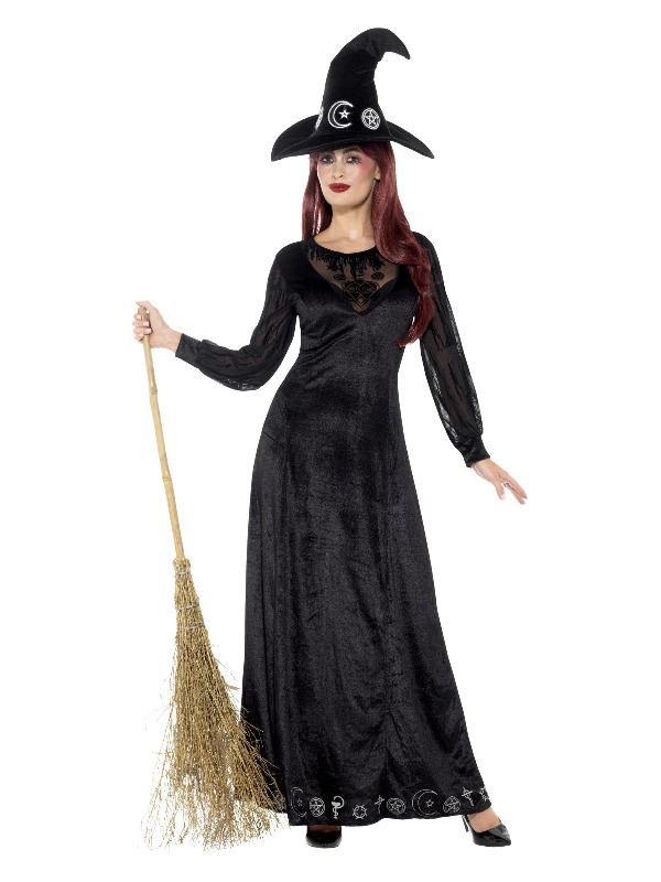 Deluxe Witch Craft Costume -  Black - 48015XS