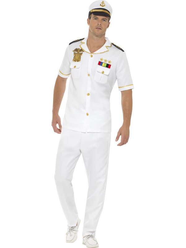 Captain Costume -  White - 48062L