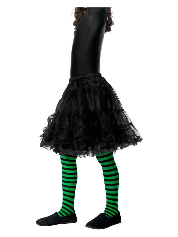 Wicked Witch Tights -  Child -  Green & Black - 48144