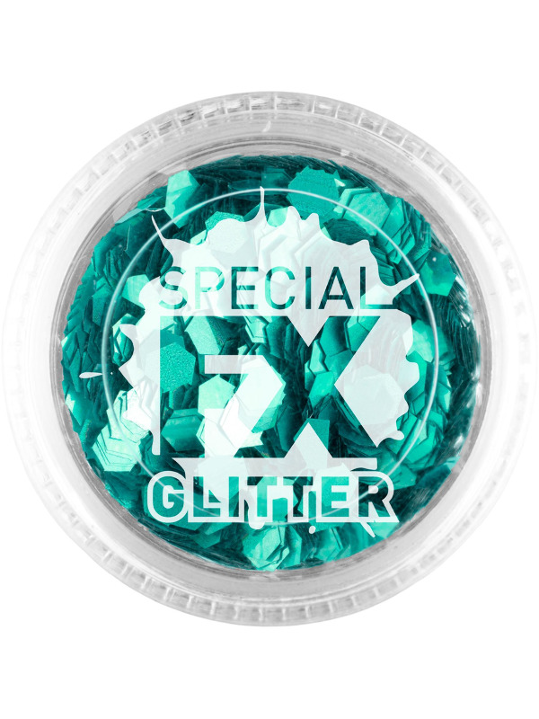 Smiffys Make-Up FX -  Aqua -  Confetti Glitter - 49088