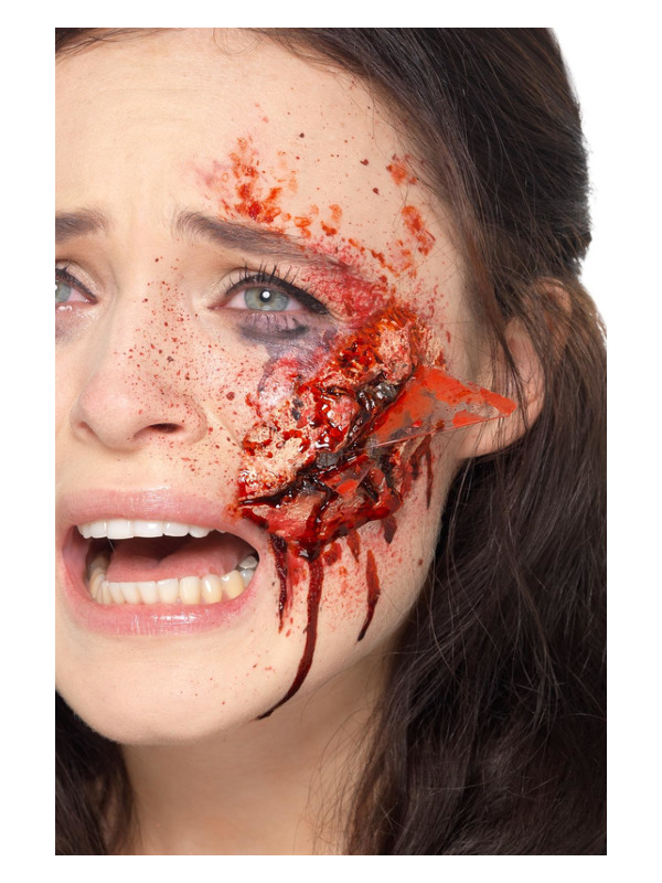 Smiffys Make-Up FX -  Latex Broken Glass Wound -  Red - 49095