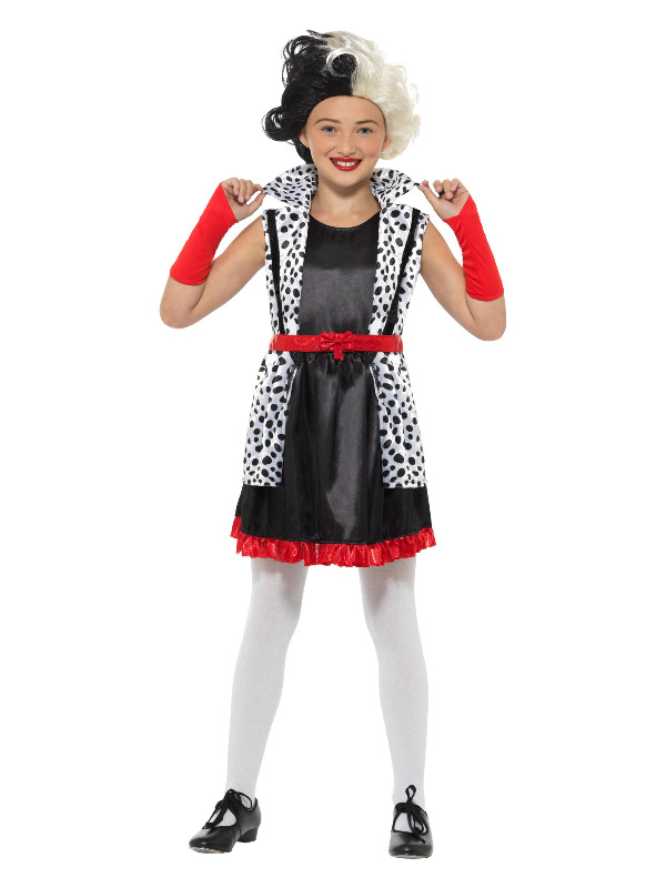 Evil Little Madame Costume -  Black & White - 49696M