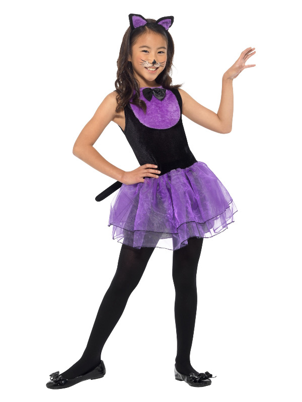 Cat Costume -  Black & Purple - 49835M