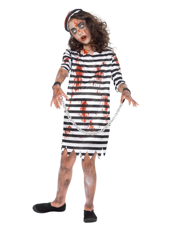 Zombie Convict Girl -  Black & White - 49846L