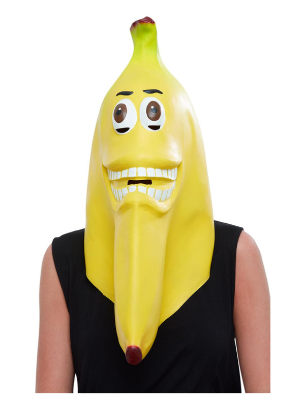 Banana Latex Mask -  Yellow - 50735