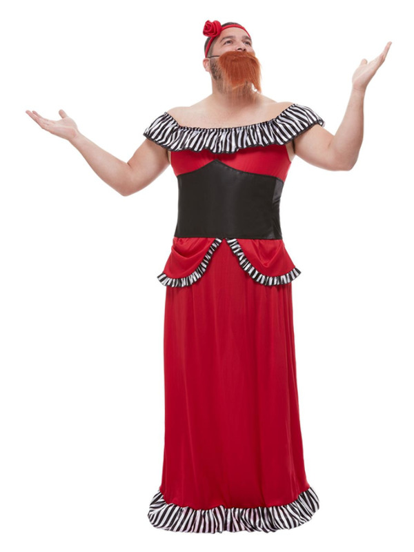 Bearded Lady Costume -  Red - 50806M