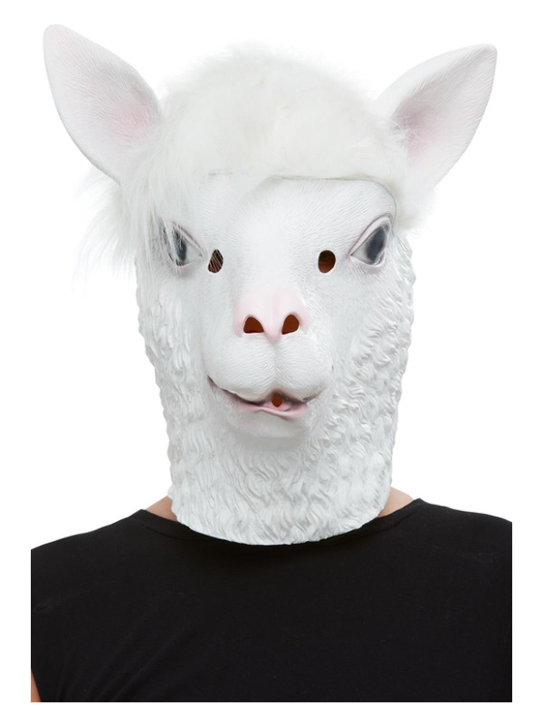 Llama Latex Mask -  White - 50879