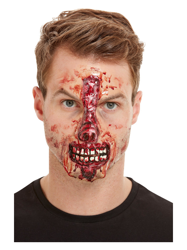 Smiffys Make-Up FX -  Exposed Nose & Mouth -  Red - 50926