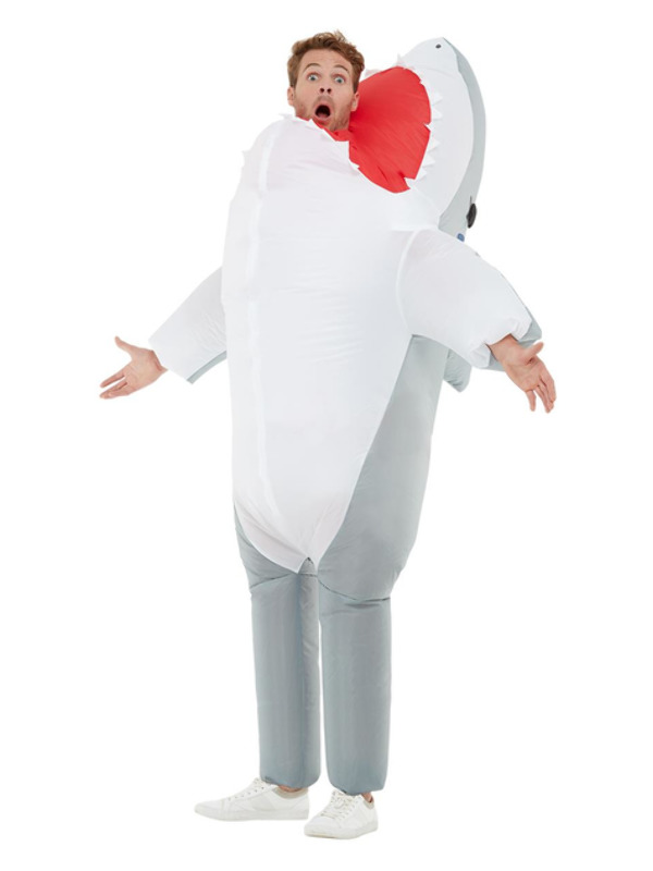 Inflatable Shark Attack Costume -  Grey - 50961