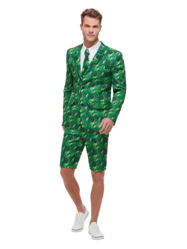 Tropical Palm Tree Suit -  Green - 51038L