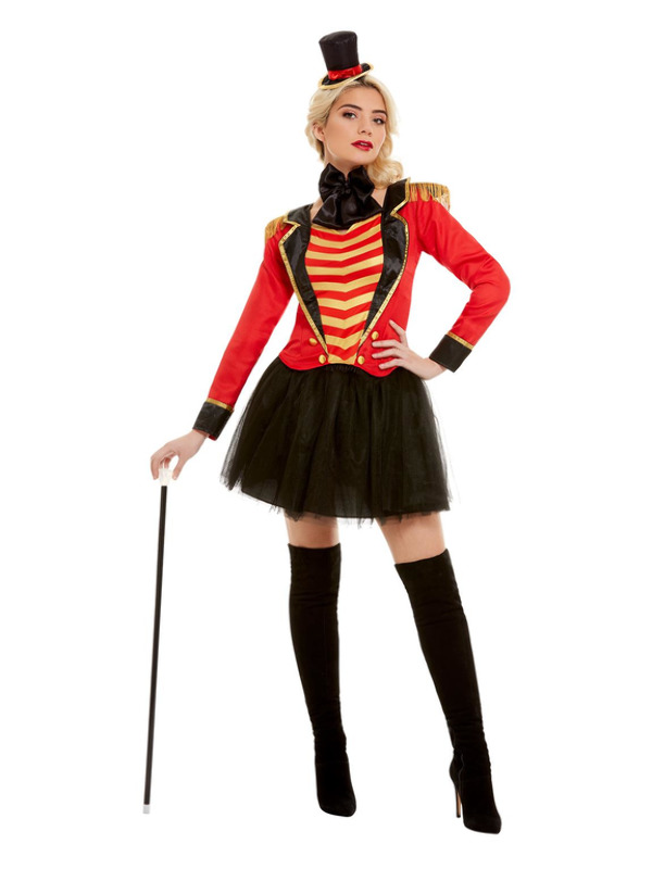 Deluxe Ringmaster Lady Costume -  Red - 51049XS