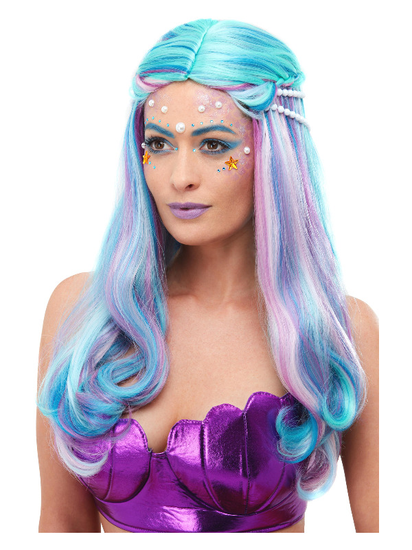 Mermaid Wig -  Blue - 52025