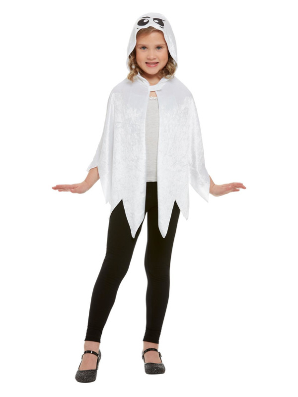 Ghost Hooded Cape -  White - 52146