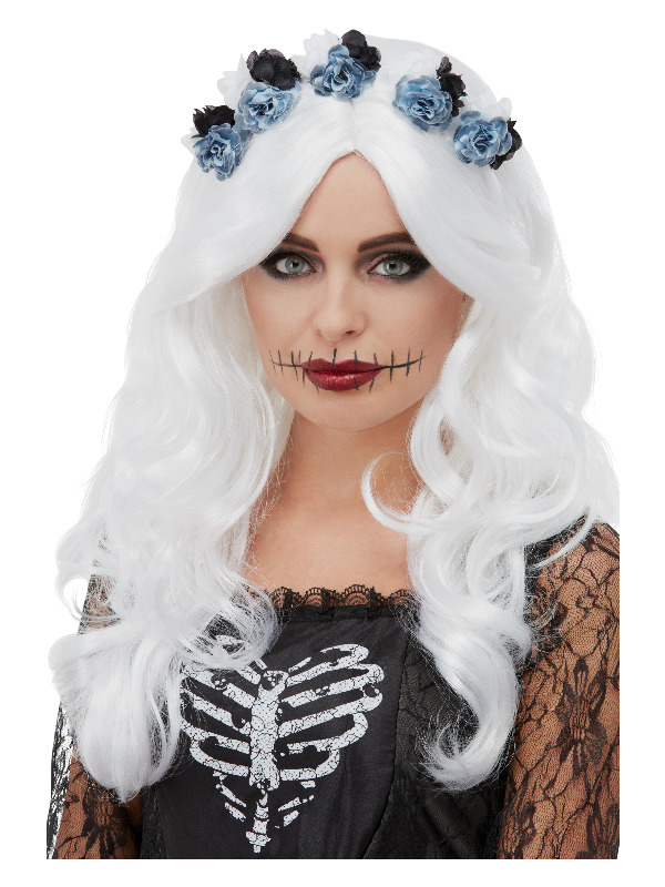 Day of the Dead Wig -  White - 52161