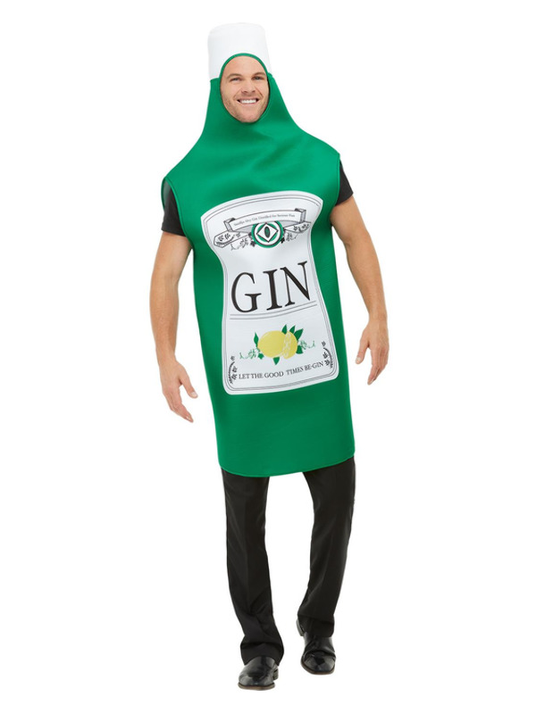 Gin Bottle Costume -  Green - 52165