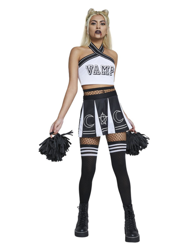 Fever Vamp Cheerleader -  Black & White - 52189S
