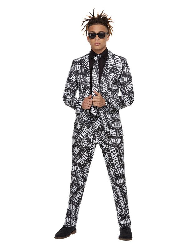 Parental Advisory Stand Out Suit -  Black & White - 52261M