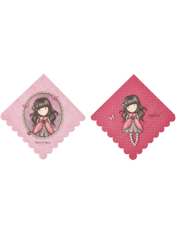 Santoro Gorjuss Ladybird Napkins -  Pink - 52384