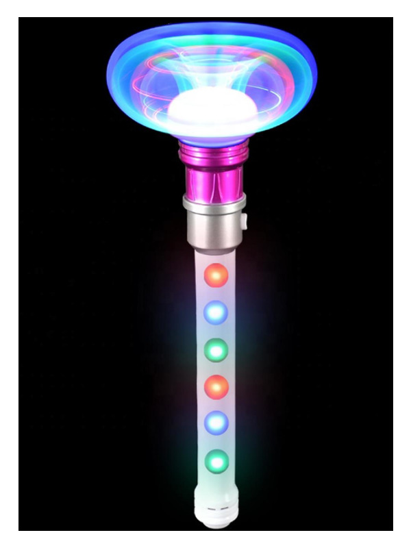 LED Light Up Colour Changing Magic Spinning Wand - 52764