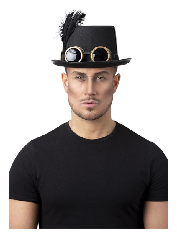 Gothic Victorian Steampunk Top Hat - 52824