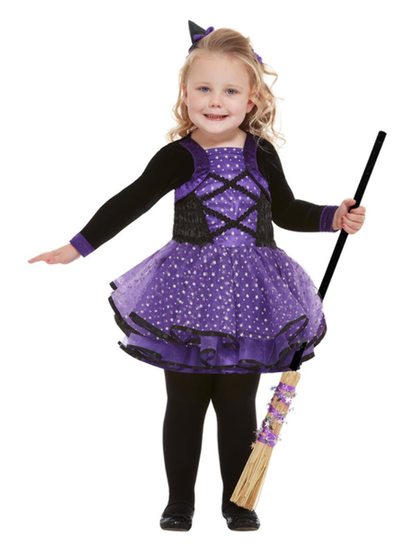 Toddler Pretty Star Witch Costume -  Purple - 61127T1