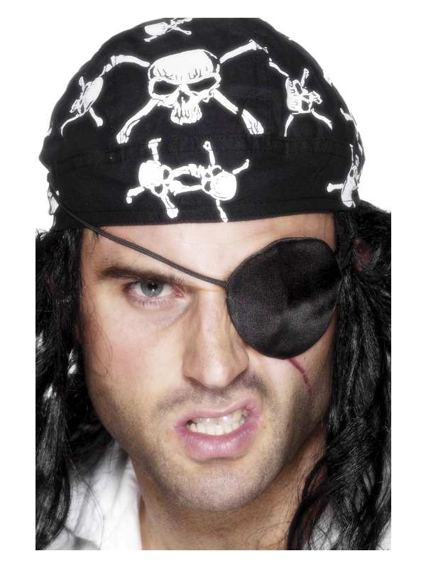 Deluxe Pirate Eyepatch -  Black - 613