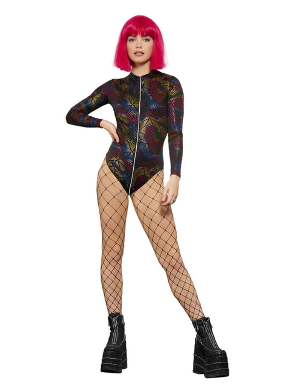 Fever Miss Whiplash Rainbow Print Bodysuit - 61995XS