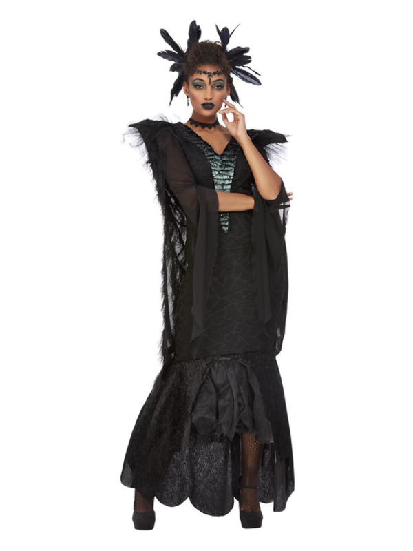 Deluxe Raven Queen Costume -  Black - 63037L