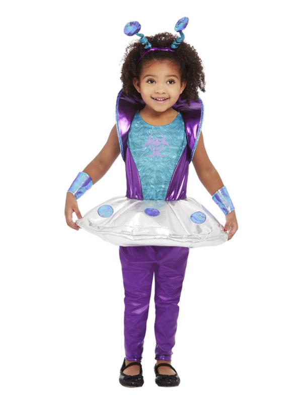 Toddler Alien Costume -  Silver  - 63071T2