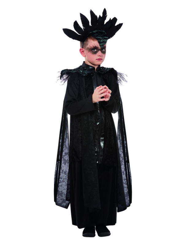 Deluxe Raven Prince Costume -  Black - 64013S