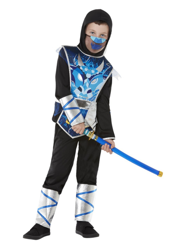 Ninja Warrior Costume -  Blue - 71044M