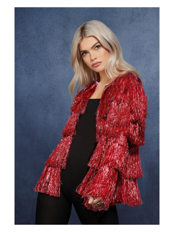 Fever Tinsel Festival Jacket -  Red - 74008SM
