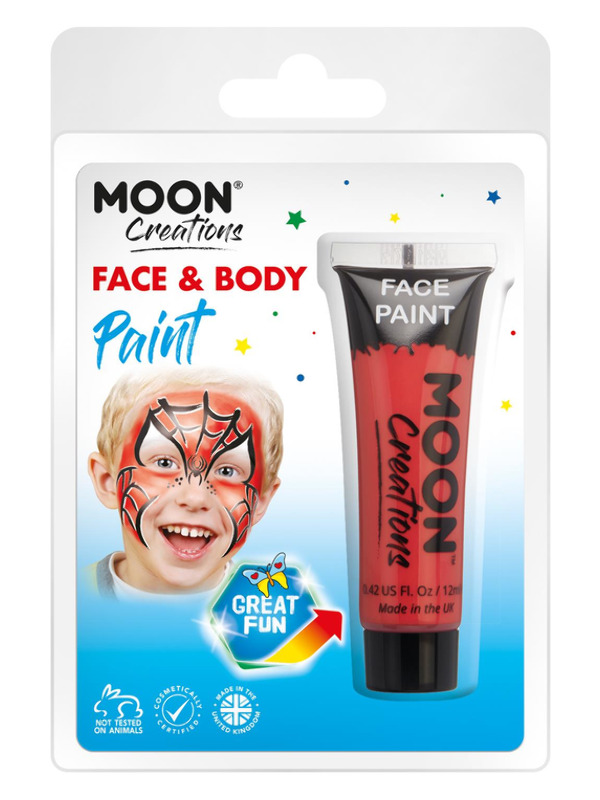 Moon Creations Face & Body Paint -  Red - C01341