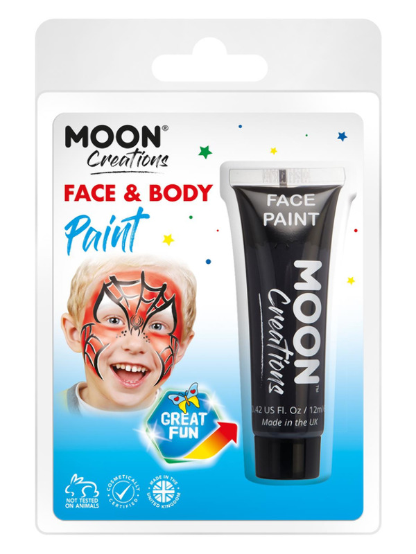 Moon Creations Face & Body Paint -  Black - C01419