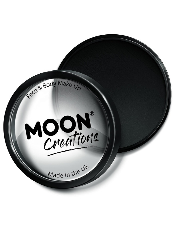 Moon Creations Pro Face Paint Cake Pot -  Black - C12538