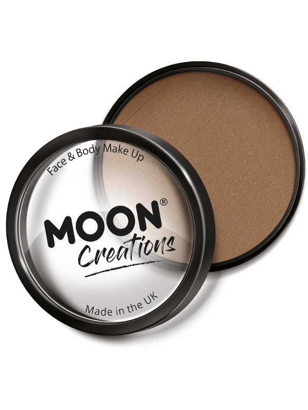 Moon Creations Pro Face Paint Cake Pot - Light Brown - C12897