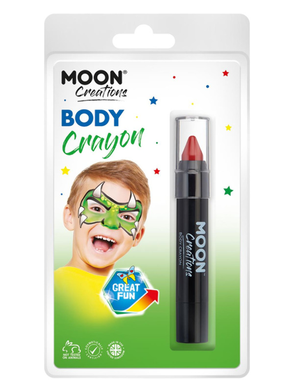 Moon Creations Body Crayons -  Red - C23374