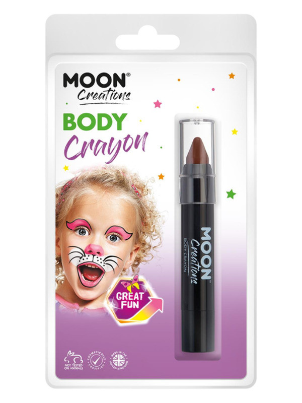 Moon Creations Body Crayons -  Brown - C23466