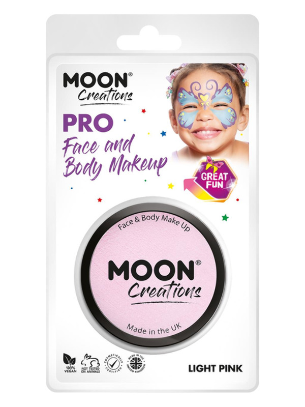 Moon Creations Pro Face Paint Cake Pot -  Light Pink - C24043