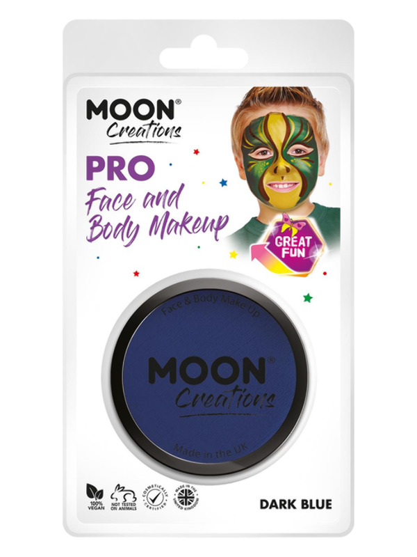Moon Creations Pro Face Paint Cake Pot -  Dark Blue - C24227
