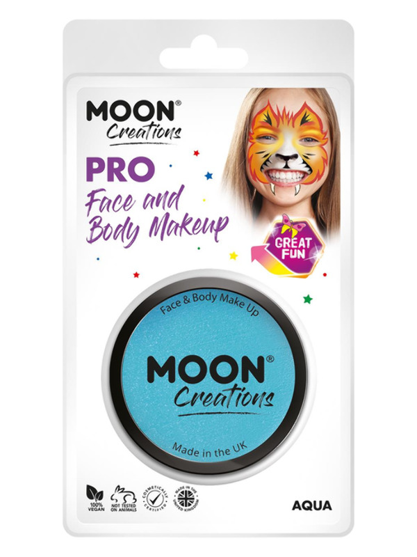 Moon Creations Pro Face Paint Cake Pot -  Aqua - C24241