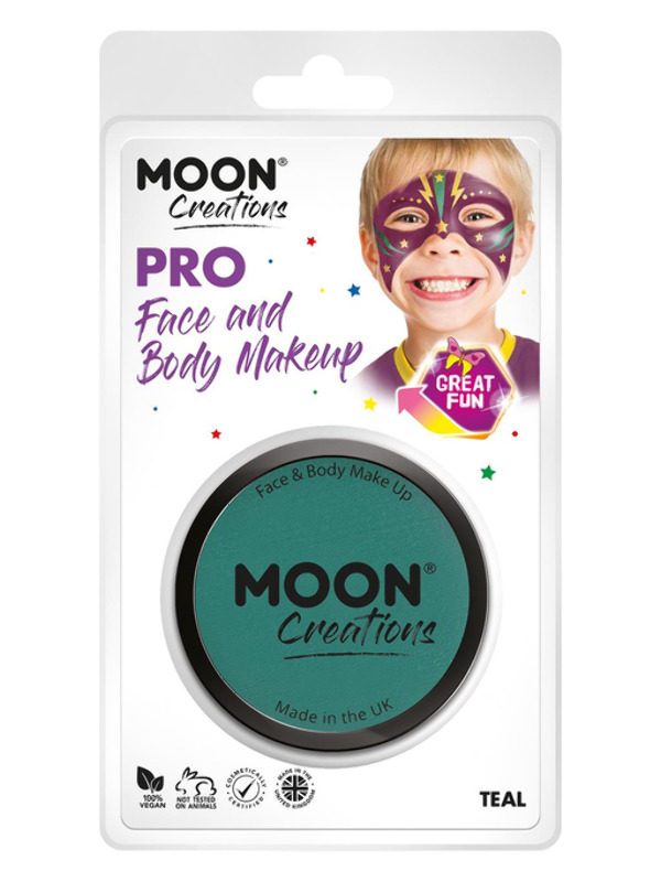 Moon Creations Pro Face Paint Cake Pot -  Teal - C24258