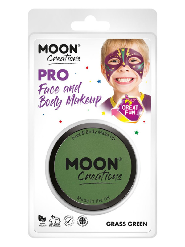 Moon Creations Pro Face Paint Cake Pot - Grass Green - C24357