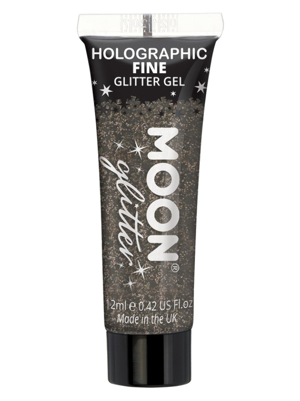 Moon Glitter Holographic Fine Glitter Gel -  Black - G00122