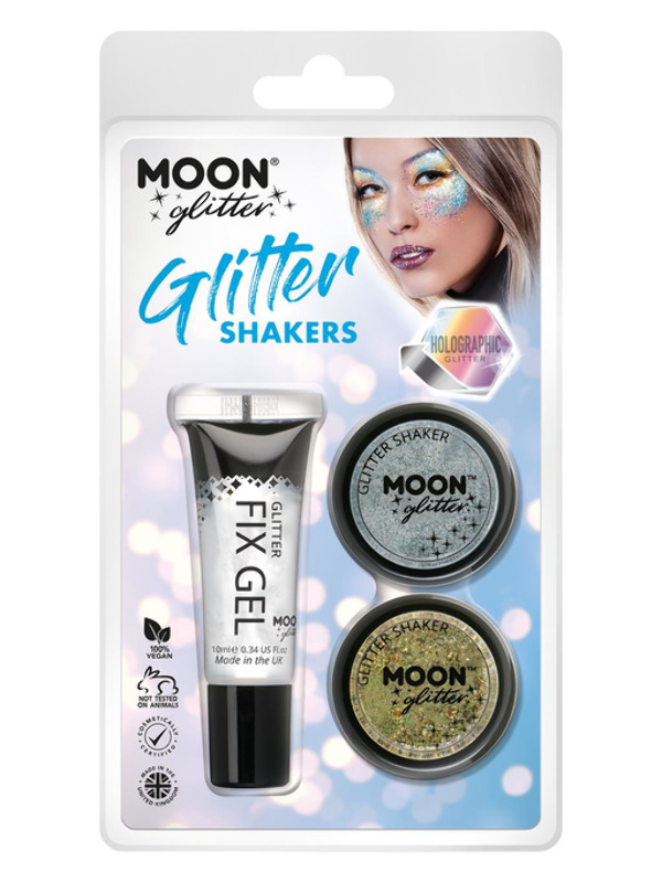 Moon Glitter Holographic Shakers G00764 Costume Make Up Moon Glitter Holographic Shakers G00764 Costume Make Up