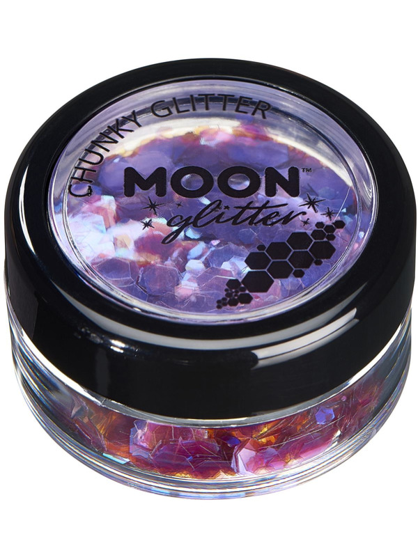 Moon Glitter Iridescent Chunky Glitter -  Purple - G06070